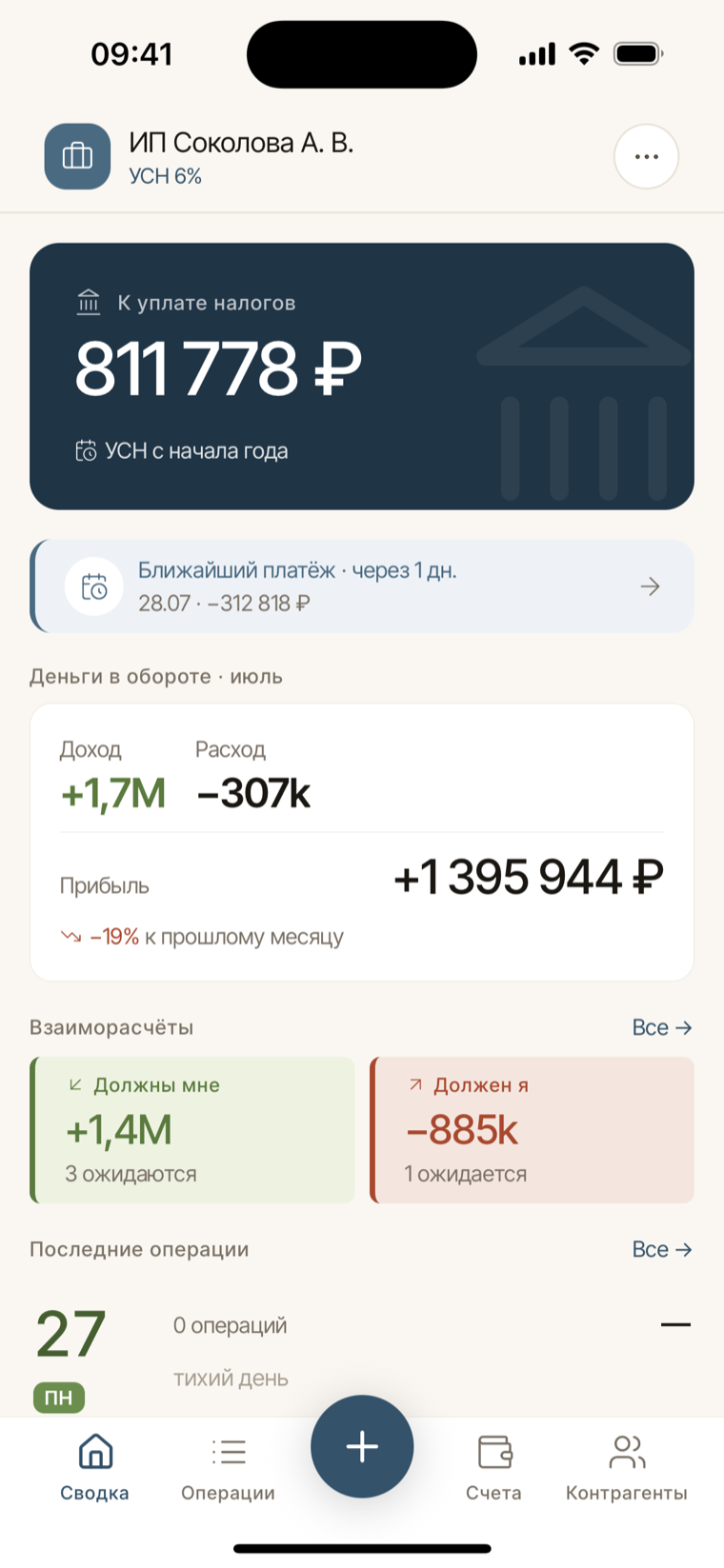 Сводка в свод.ли на телефоне