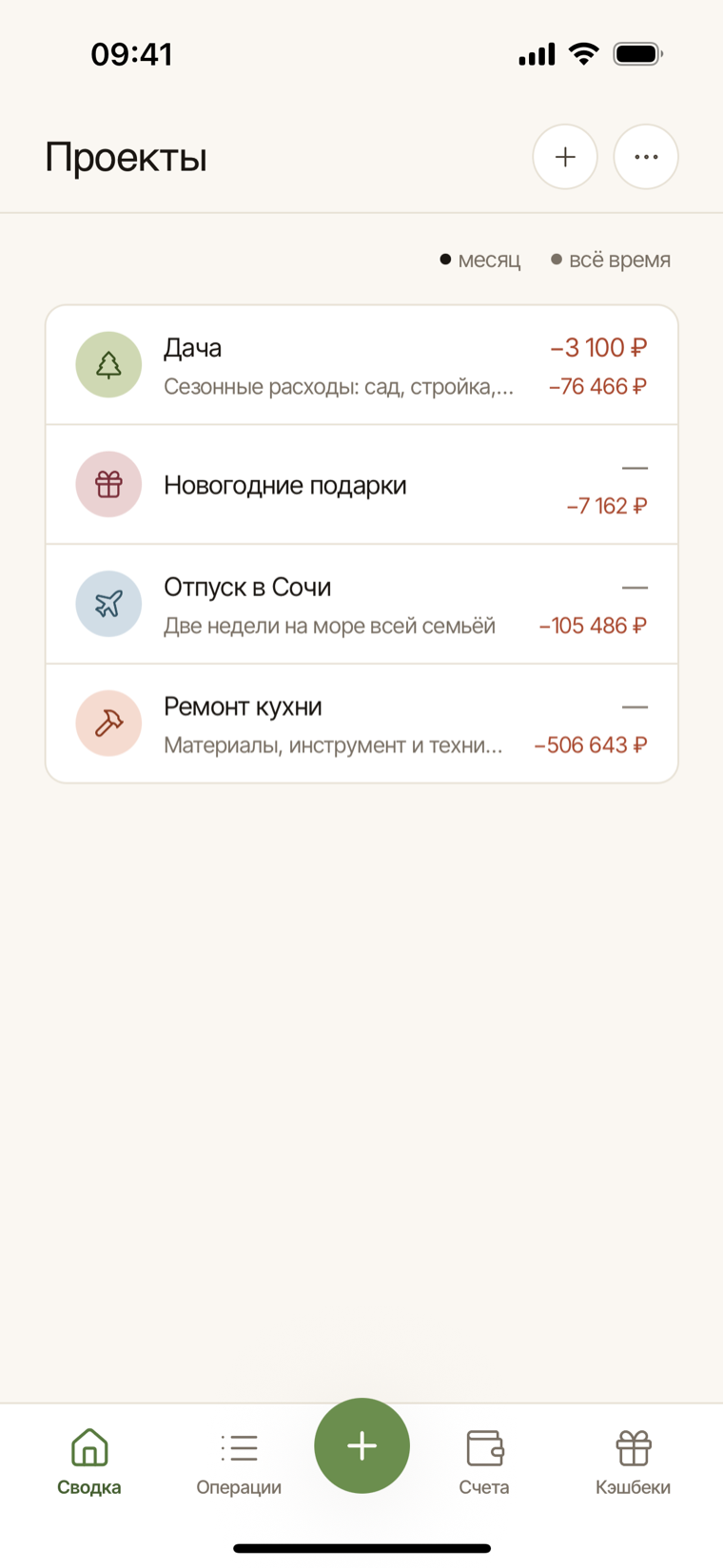 Проекты в свод.ли на телефоне