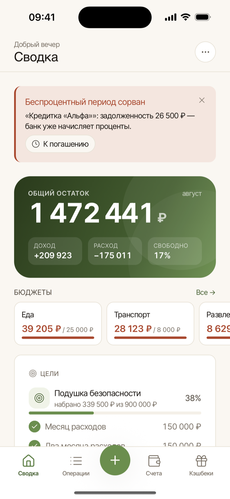 свод.ли на iPhone — сводка