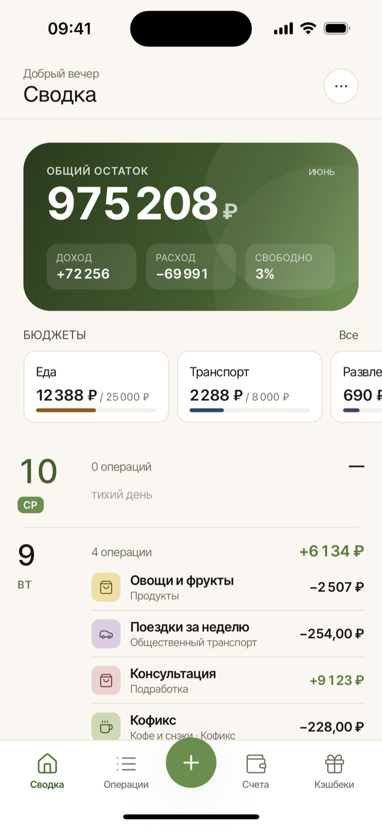 свод.ли на iPhone — сводка